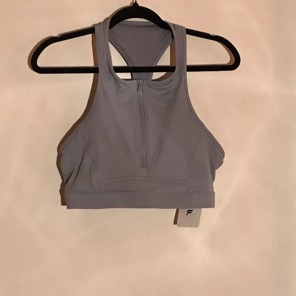 Attractive swim top with zipper